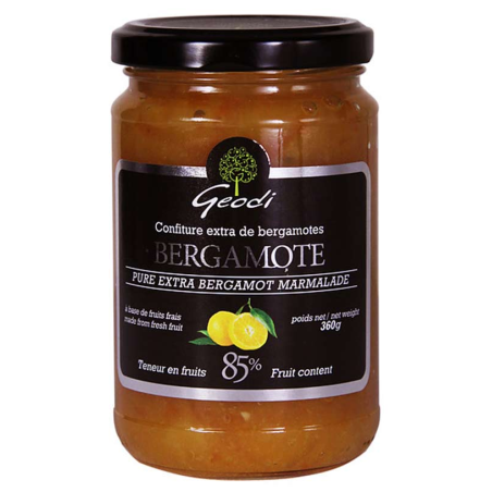 CONFITURE 85% DE FRUITS -  BERGAMOTES EXTRA  360 g