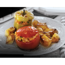 350 g - LÉGUMES FARCIS GRECS POIVRONS TOMATES POMMES DE TERRE - YEMISTA