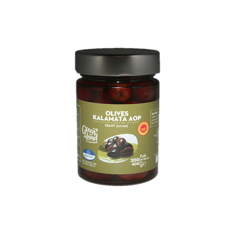 200 g - OLIVES KALAMATA EXTRA JUMBO AOP
