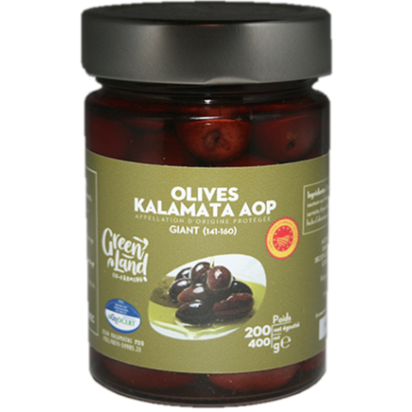 200 g - OLIVES KALAMATA EXTRA JUMBO AOP