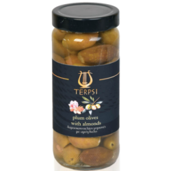 370 g - OLIVES VERTES FARCIES AUX AMANDES • GÉANTES