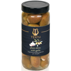 370 g - OLIVES VERTES FARCIES À L'AIL • GÉANTES