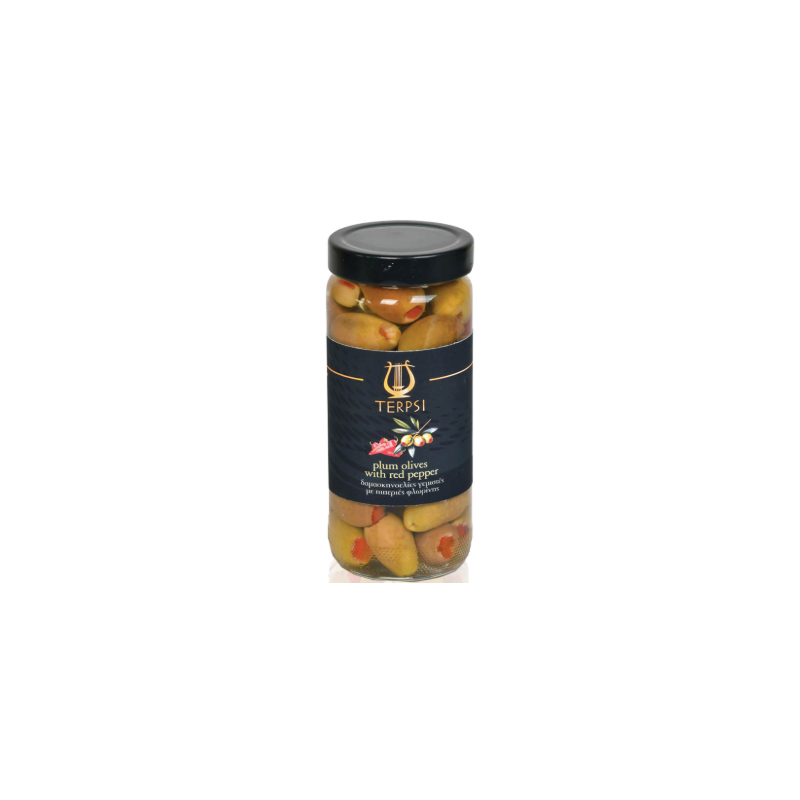 Olives vertes géantes farcies aux poivrons | EliaOliva