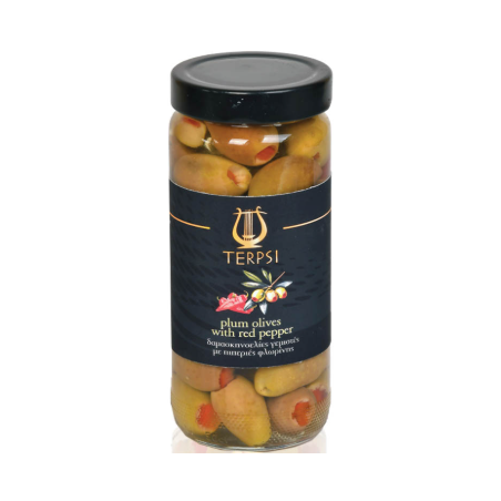 Olives vertes géantes farcies aux poivrons | EliaOliva