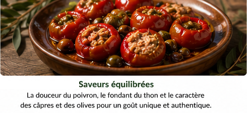 Saveurs authentiques des poivrons farcis au thon